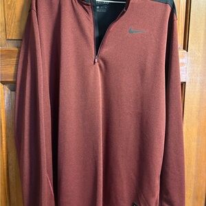 Nike Burgundy Quarter-Zip Pullover